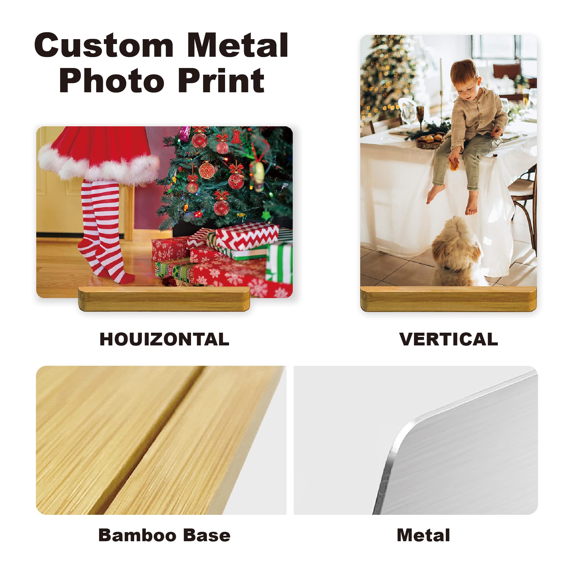 Custom Style Custom Metal Photo Prints,Customize Your own Picture Frame,Personalized Metal Picture Gift for Family and Lovers