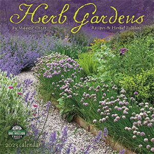 herb gardens 2023 wall calendar: recipes & herbal folklore
