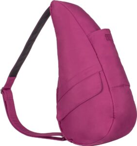 ameribag classic microfiber healthy back bag tote small (berry sorbet)