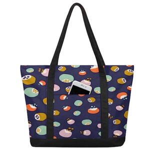 bisibuy hand painted fruit berries tote bag tote bag for women reusable grocery shopping cloth bags with zipper large capacity foldable handbag gym bag for gift activity
