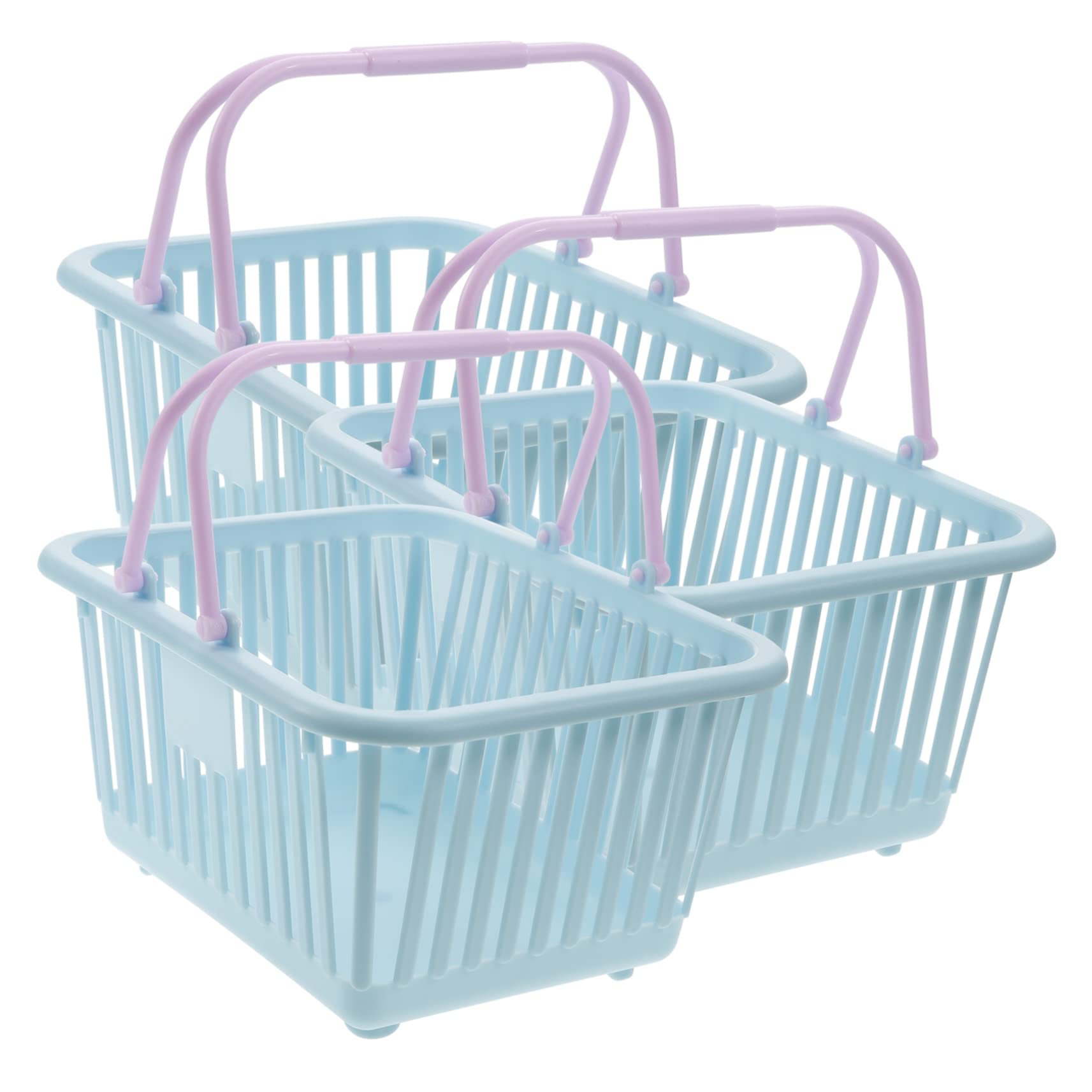 3pcs Storage Basket Beach Basket Plastic Baskets for Classroom Plastic Toy Bin Grocery Basket Garden Basket Garden Harvest Basket Small Plastic Baskets Mini Plastic Baskets