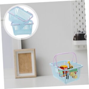 3pcs Storage Basket Beach Basket Plastic Baskets for Classroom Plastic Toy Bin Grocery Basket Garden Basket Garden Harvest Basket Small Plastic Baskets Mini Plastic Baskets