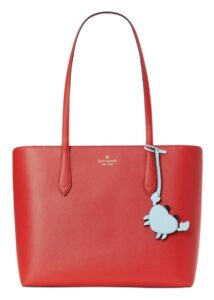 kate spade new york marlee shoulder tote, heirloom tomato/lt blue crab