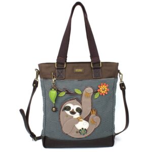 CHALA Work Tote with Zip Around Wallet - Sloth