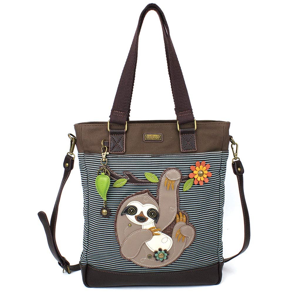 CHALA Work Tote with Zip Around Wallet - Sloth