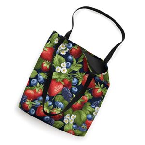 Blueberries Strawberries Blackberries Just Berries Tote Bag