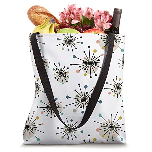 Atomic Starburst Retro Mid Century Modern Stars Pattern Tote Bag