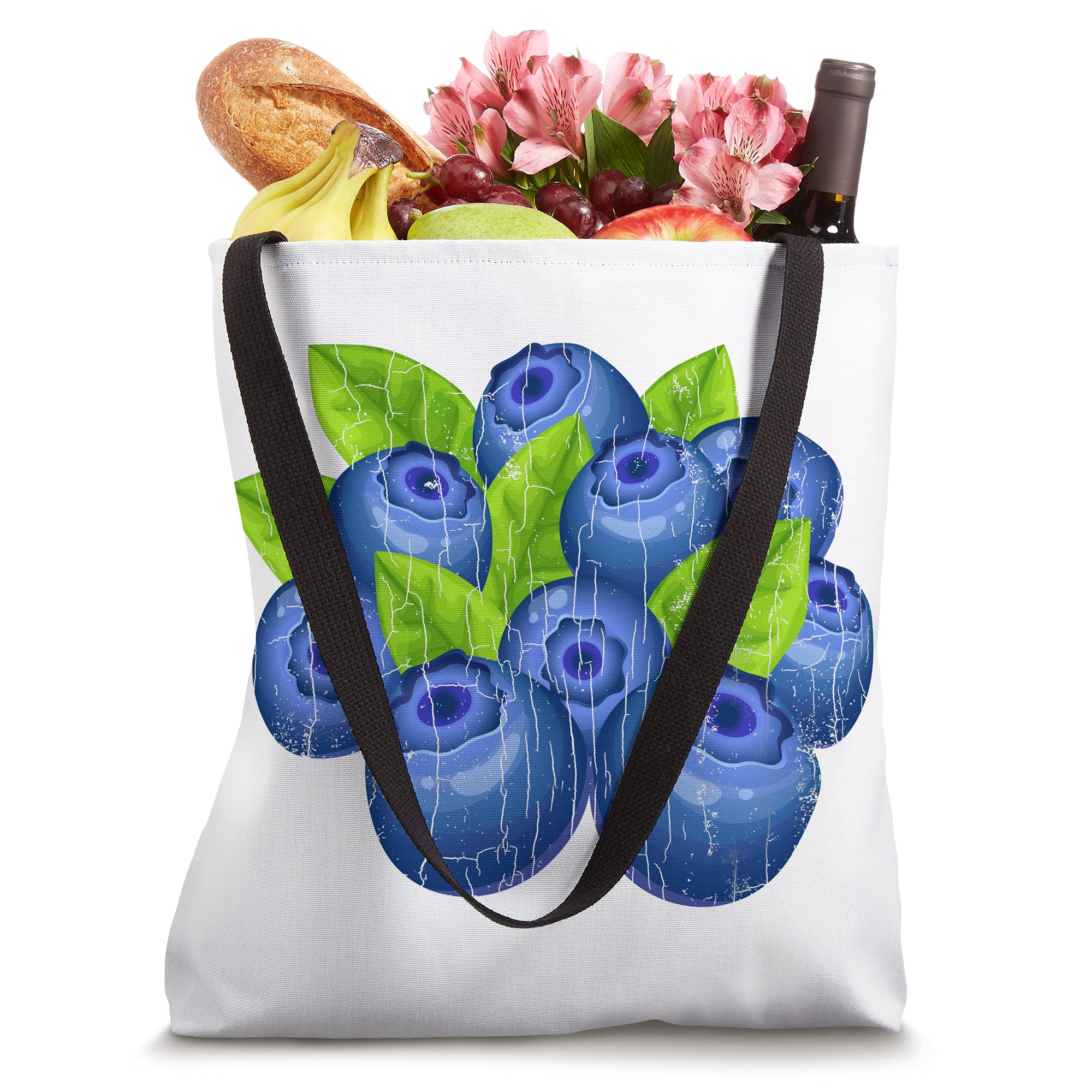 Blueberry Fruit Funny Berry Lover Eater Graphic Tote Bag