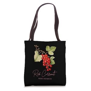 vintage botanical chart fruit cottagecore currant berries tote bag