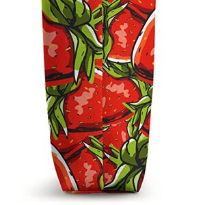 Strawberry Pattern Summer Fruit Red Berry Food Strawberry Tote Bag