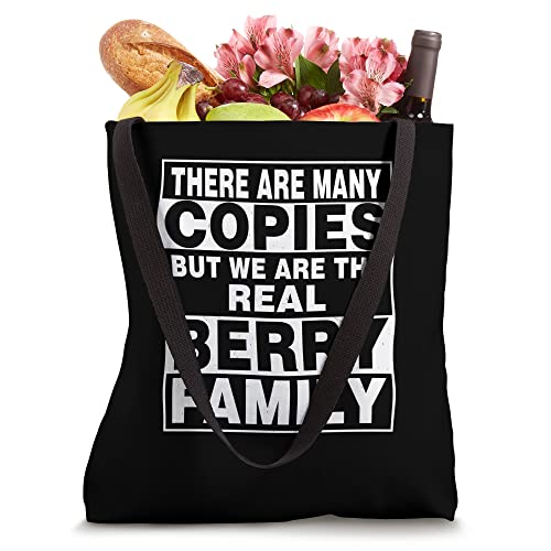 BERRY Surname Family Name Personalized BERRY Tote Bag