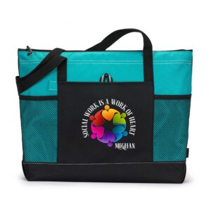 Social Work is a Work of Heart Personalized Tote Bag, Counselor, Social Worker Appreciation