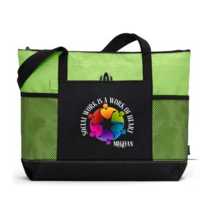 Social Work is a Work of Heart Personalized Tote Bag, Counselor, Social Worker Appreciation