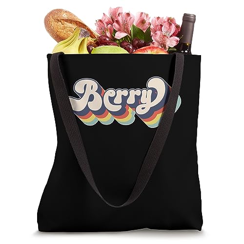 BERRY Family Name Personalized Surname BERRY Tote Bag