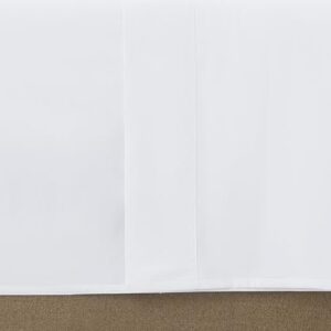 Linen Closet Luxury Cotton 144 Thread Count Organic Cotton 4-Piece Sheet Set, Queen, Arctic White