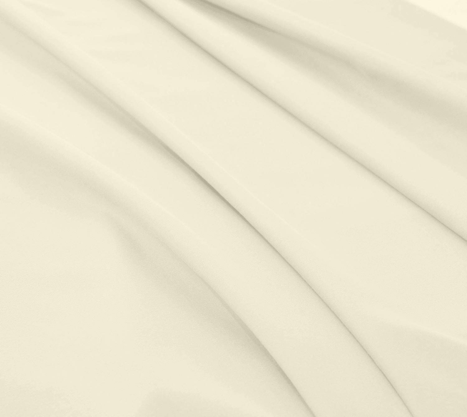 Split King Sheet Sets for Adjustable Beds Deep Pocket, Twin XL Fitted Sheet Sets for Adjustable Bed Split King 100% Extra Long Staple Cotton Deep Pocket Sheets 10-18 Inches Ivory Solid