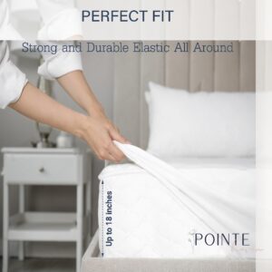 Pointehaven Bedding 4 Pieces Full 100% Cotton Percale Sheets- Printed Bed Sheet & Pillowcase Sets- Soft Cotton Bed Sheets Set- Fits Mattress 19 inches Deep Pocket (Full, Cypress)