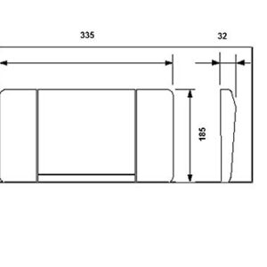 Geberit 115151001 115.151.001 Flush Plate, Highline-Stainless Steel