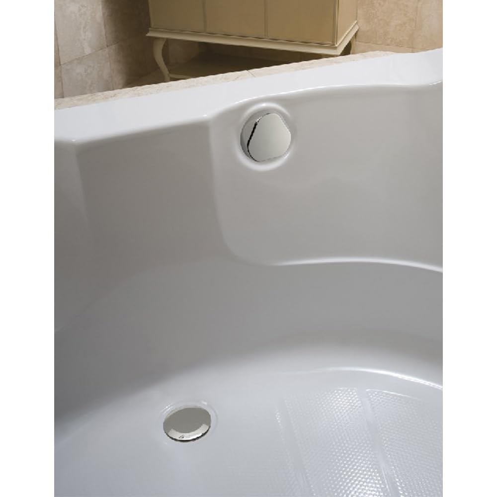 Bath Waste and Overflow 43” 25-29-Inch Tub Depth, Turn Control Cable-Operated in Polished Chrome. SCH. 40 PVC Fittings.