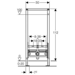 Duravit 111.520.00.1 Geberit Toilets and Bidets, 45.080&quotL x 20.590&quotW x 4.490&Quoth