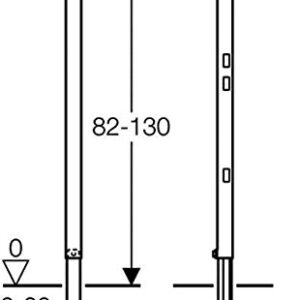 Geberit 21246 5 Duofix 111.825.001 Stand Partially Height