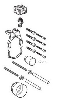 Geberit 242.314.00.1; ; assembly parts duofix up320 us