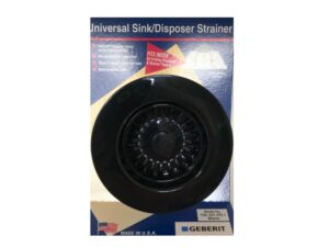 universal sink/disposer strainer (model #: 152.101.fg.1) - black