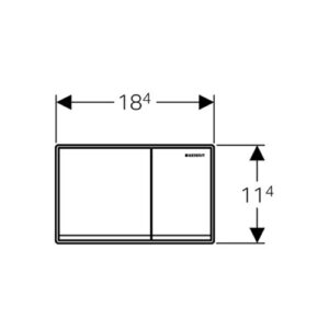 Geberit 115.081.GH.1 Actuator Plate Omega 60 Tank