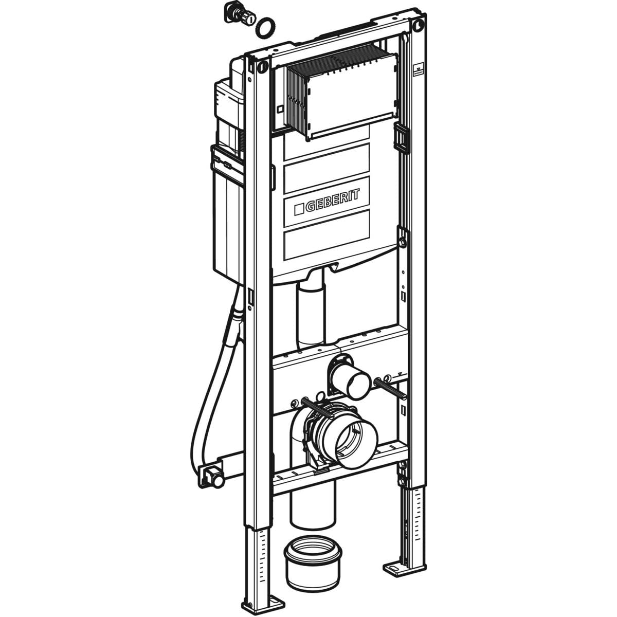 Geberit 111,350.00,5 duofix-telaio Cassette with for Sigma 12 cm (UP320 for Disabled)