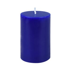 jeco “2” diameter by 3” blue pillar candle,cpz-2306
