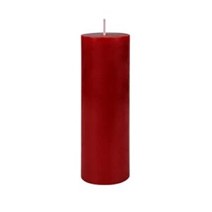 Zest Candle Pillar Candle, 2 by 6-Inch, Red