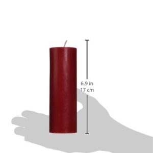 Zest Candle Pillar Candle, 2 by 6-Inch, Red