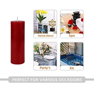 Zest Candle Pillar Candle, 2 by 6-Inch, Red