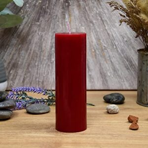 Zest Candle Pillar Candle, 2 by 6-Inch, Red