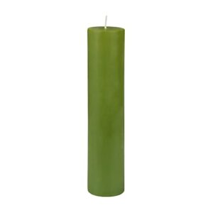 2 x 9 sage green pillar candle