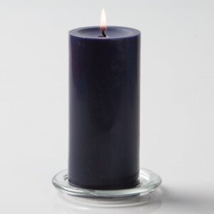 richland® 3" x 6" hand poured navy blue pillar candle set of 24