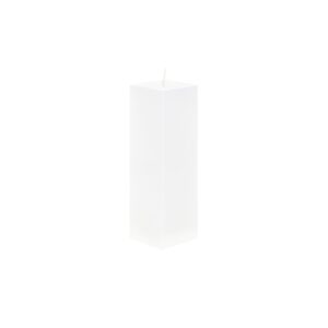 Mega Candles 1 pc Unscented White Square Pillar Candle, Hand Poured Premium Wax Candles 2 Inch x 6 Inch, Home Décor, Wedding Receptions, Baby Showers, Birthdays, Celebrations, Party Favors & More