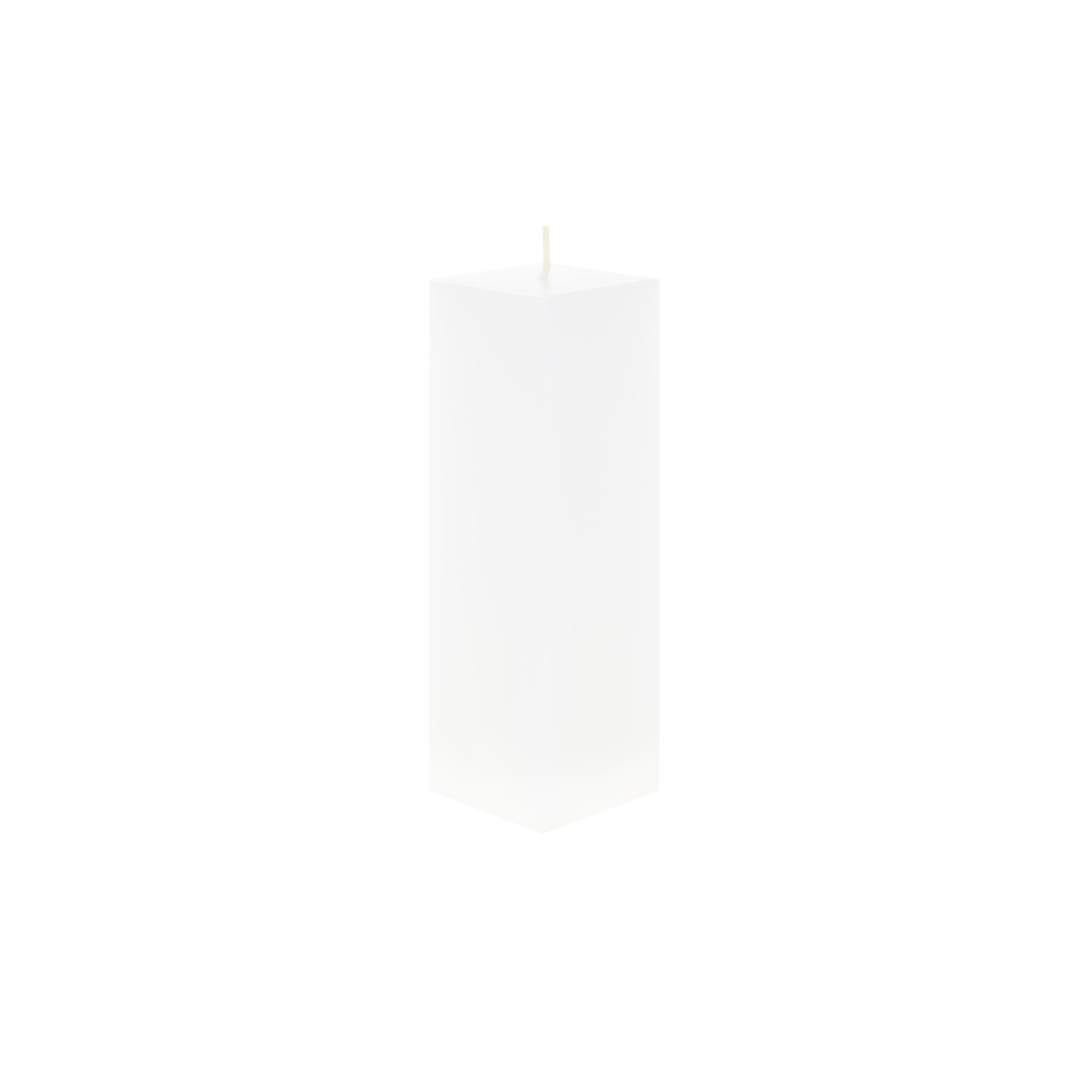 Mega Candles 1 pc Unscented White Square Pillar Candle, Hand Poured Premium Wax Candles 2 Inch x 6 Inch, Home Décor, Wedding Receptions, Baby Showers, Birthdays, Celebrations, Party Favors & More