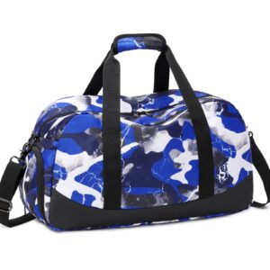 jianya overnight duffle bag camo sports bag gymnastics bag with shoe compartment & wet pocket, carry on sleepover bag gym bag athletic bag