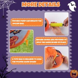 3-in-1 Halloween Bean Bag Toss Game with Soccer Ball Game, Gentle Darts Game for Kids, Collapsible Bean Bag Toss Game for Kids, Kids Bean Bag Toss, Halloween Outdoor Game for Kids