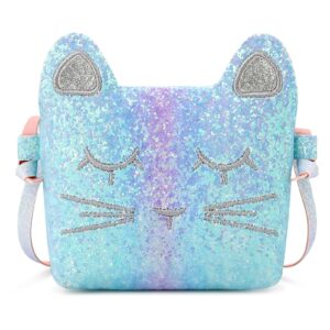 mibasies Kids Cat Purse for Little Girls Toddlers Wallet Crossbody Bag