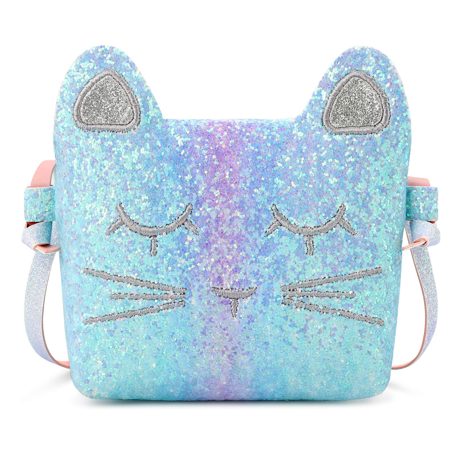 mibasies Kids Cat Purse for Little Girls Toddlers Wallet Crossbody Bag