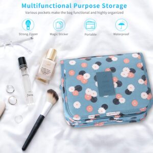 Sampees Portable Hanging Toiletry Bag Travel Makeup Pouch Waterproof Organizer Multifunction Cosmetic Bag for Women Girl