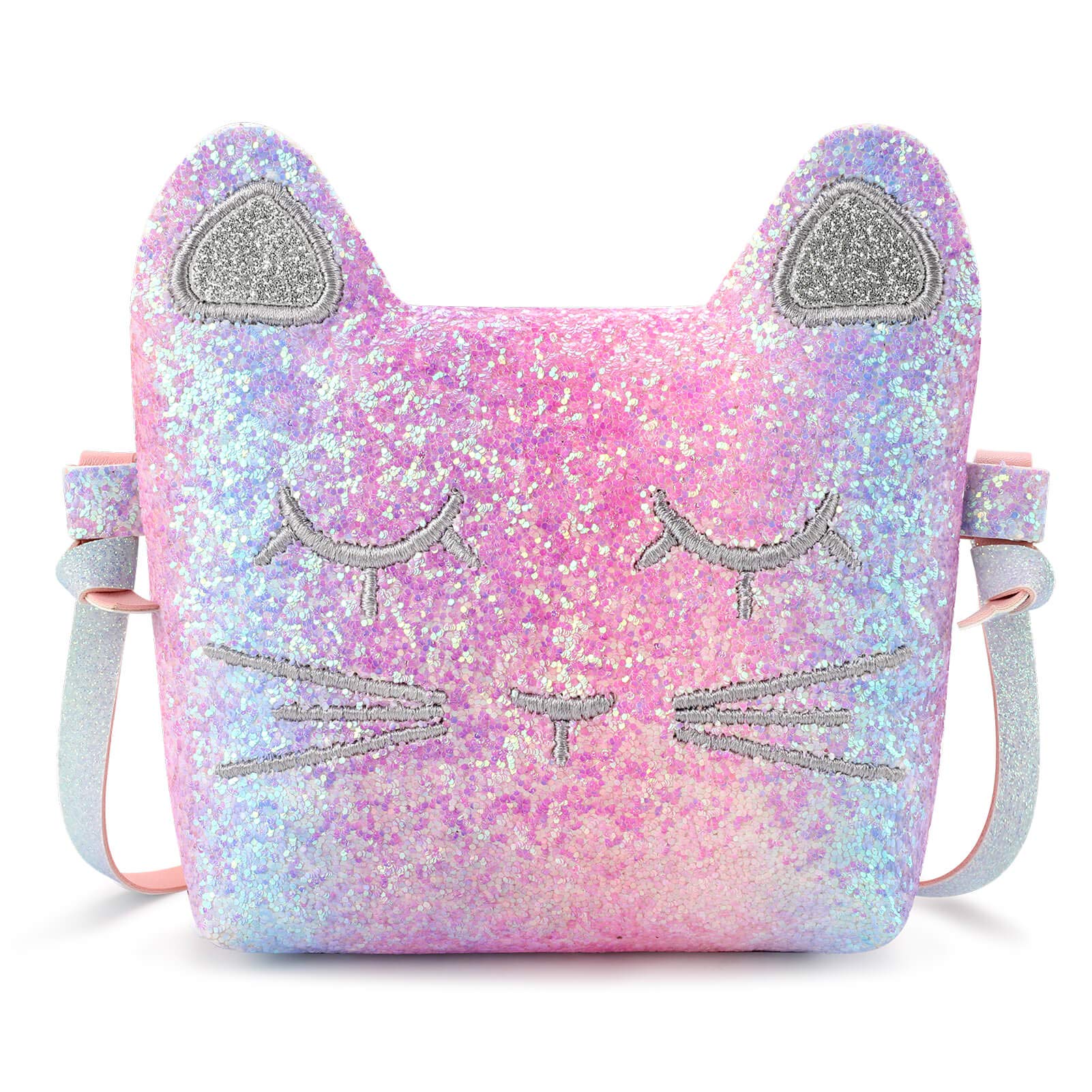 mibasies Kids Cat Purse for Little Girls Toddlers Wallet Crossbody Bag