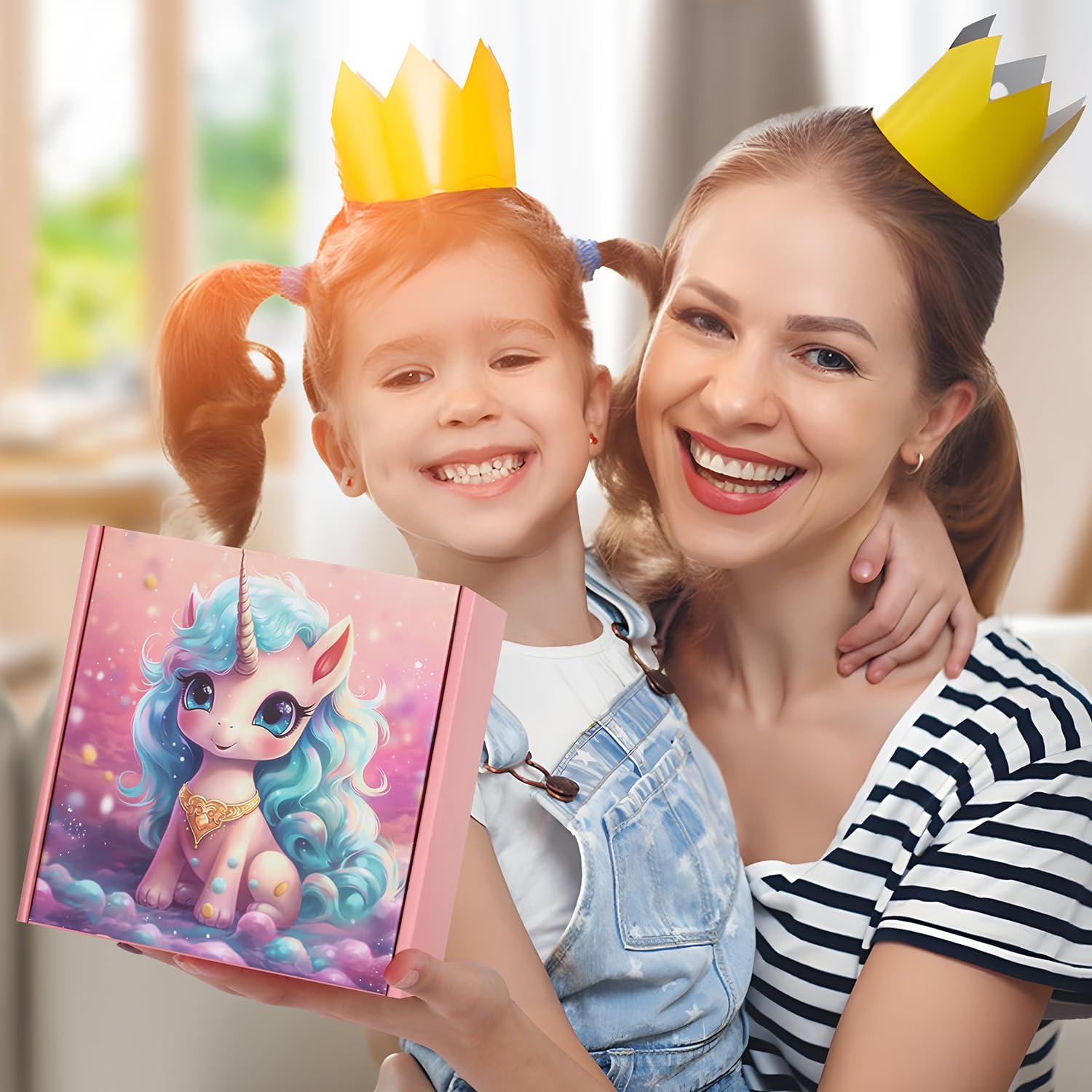 Homabachyco Unicorn Gifts for Girls, Christmas Birthday Gift Box for Age 4 5 6 7 8 9 10 11 12 Years Old Girl, Teen Girls Toys Basket Present Ideas