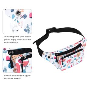 KAMO Fanny Pack, Waist Bag Sling Backpack Water Resistant Durable Polyester Small Outdoor Lightweight Crossbody Daypack for Women Men Lady Girl Teens