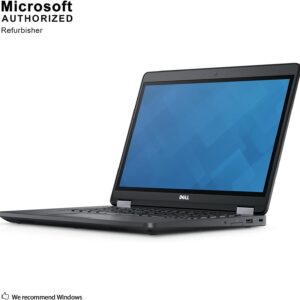 Dell Latitude E5470 14" Laptop, Intel Core i7 6600U to 2.6GHz, 16 GB RAM, 256 GB SSD, Windows 10 Pro (Renewed)