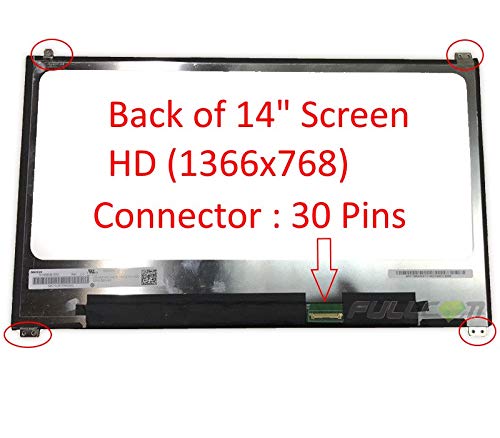 Generic New 14.0”HD LCD Screen N140BGE-E53 Compatible with DELL latitude E7480 1366X768 Matte