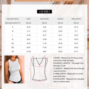 Dokotoo Womens Ladies Basic Ribbed Thick Strap Low Cut Solid Color Tight Slimming Fitted Sleeveless Shirts Sports Workout Long Tank Tops Activewear Tops Blue S