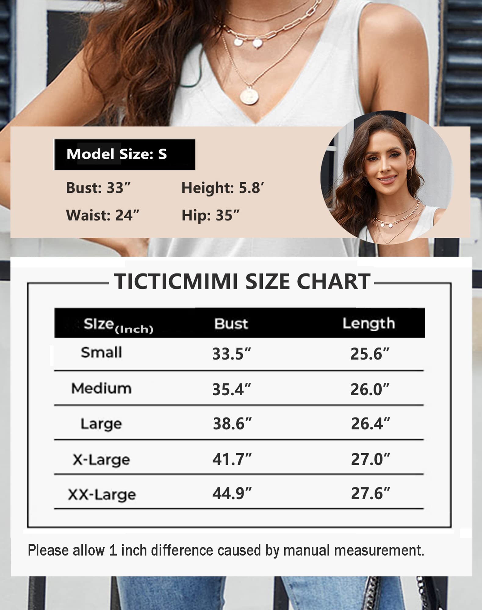 TICTICMIMI Women's Summer V Neck Tank Tops Casual Basic Sleeveless Tanks Cute Loose Tunic Shirts Mulberry